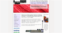 Desktop Screenshot of metropolitanmachineknitting.co.uk